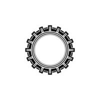 Geometric Circle Frame,Minimalist , Circular Motif - Decorative vector