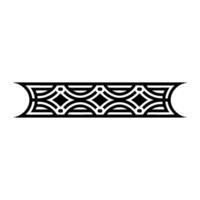 Geometric Deco Border, Elegant Pattern, Vintage, Symmetrical vector