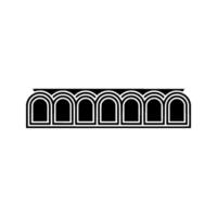 Geometric Window Row, Minimalist , Modern Architecture vector