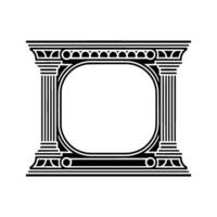 Art Deco Frame, Minimalist , Elegant Border, Empty Space vector
