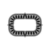 Ornate Black Frame, Vintage , Minimalist Background vector