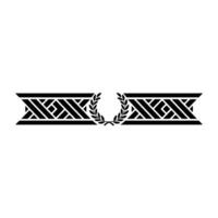Geometric Deco Border, Laurel Wreath, Minimalist vector