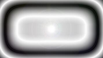 Hypnotic Abstract Glowing Frame Tunnel with Central Lens Flare Light - Seamless Digital Background Loop video