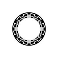 Geometric Circle Frame,Minimalist , Circular Motif, Ornament vector