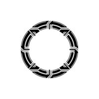 Geometric Circle Motif, Minimalist , Modern Emblem vector