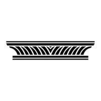 Geometric Column Border, Minimalist , Classic Motif vector