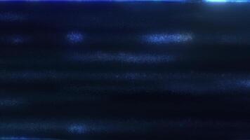 Abstract Dark Blue Background with Textured Horizontal Lines and Glowing Particles - Digital Motion Graphics Loop video