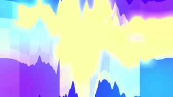 Abstract Dynamic Gradient Waves Animation Vibrant Colorful Peaks and Valleys in a Digital Landscape Visualizer video
