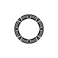 Geometric Circle Emblem, Minimalist , Circular Motif, Professional vector