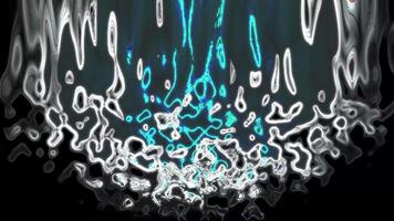 Abstract Digital Art Background Dynamic Blue and Green Energy Flow with Liquid Distortion Effect video