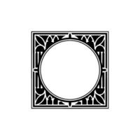 Geometric Frame, Vintage Ornamentation, Minimalist vector