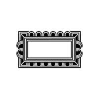 Art Deco Frame, Geometric , Elegant Border, Minimalist Style, Minimalism vector