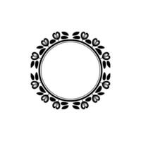 Elegant Botanical Frame, Minimalist - Wreath vector