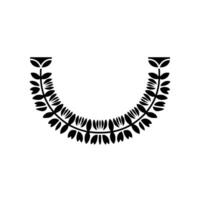 Stylized Laurel Wreath, Minimalist , Elegant Border, Floral vector