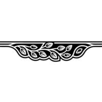 Stylized Branch Border, Elegant Decorative Element vector