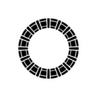 Geometric Circle Pattern, Minimalist , Circular Motif, Shape vector