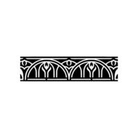 Art Nouveau Arch Border, Elegant Decorative Element vector