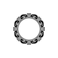 Intricate Ornamental Circle Frame, Vintage Style, Ornamentation vector