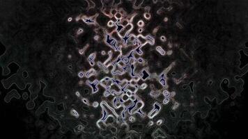 Abstract Digital Art Background Evolving Glowing Organic Shapes and Lines in Dark Space video