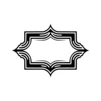 Elegant Black Frame, Minimalist , Decorative Border, Geometric vector