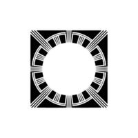Geometric Circle Frame, Minimalist , Modern Abstract, Geometry vector