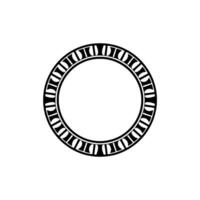 Geometric Circle Frame, Minimalist , Circular Motif - Round vector