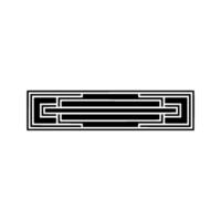 Geometric Lattice , Minimalist Abstract, Modern Emblem vector