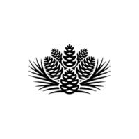 Minimalist Pinecone Emblem, Natural Symbol, Emblem vector