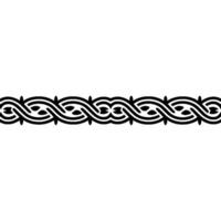 Intricate Celtic Knot Border, Vintage Style, Pattern vector