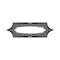 Art Deco Ornament, Geometric Frame, Elegant - Border vector