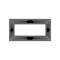 Geometric Frame, Minimalist , Negative Space, Modern Abstract vector