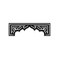 Geometric Arch Ornament, Minimalist , Subtle Texture vector