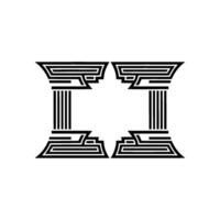Geometric Deco Emblem, Minimalist , Circular Focus vector