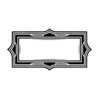 Art Deco Frame, Elegant Border, Vintage , Minimalist Label, Geometric vector
