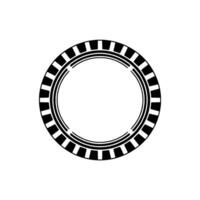 Geometric Circle Frame, Modern Emblem, Minimalist vector