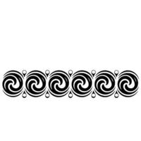 Intricate Celtic Spiral Border, Minimalist vector