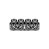 Stylized Wave Border, Minimalist , Decorative Element vector