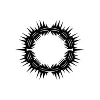 Dynamic Radial Burst, Tribal Motif, Minimalist vector
