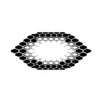 Geometric Hexagon Frame, Minimalist, Geometry vector