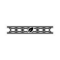 Stylized Botanical Border, Minimalist, Ornament vector