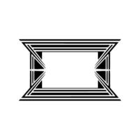 Geometric Frame, Minimalist , Abstract Composition, Modern Style vector