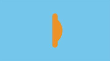 Dollar to bitcoin currency exchange flat icon animation, dollar and bitcoin comparison. Looping motion design video