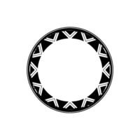 Geometric Circle Emblem, Modern Abstract vector
