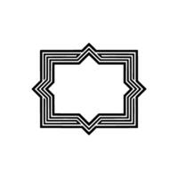 Geometric Star Frame, Minimalist , Modern Pattern vector