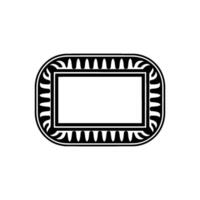 Geometric Oval Frame, Minimalist , Blank Canvas vector