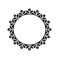 Elegant Botanical Frame, Minimalist - Leaf vector