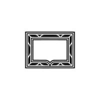 Art Deco Frame, Geometric , Elegant Border, Vintage Style, Minimalist vector