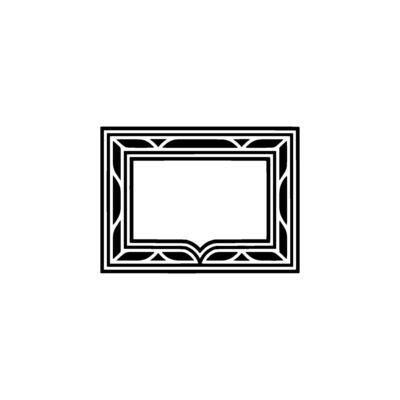 Art Deco Frame, Geometric , Elegant Border, Vintage Style, Minimalist