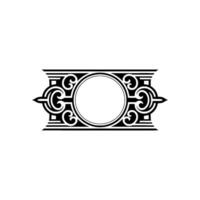 Ornate Circular Frame, Vintage Element, Ornament vector