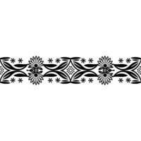 Elegant Floral Border, Vintage Element, alternate version 3 vector